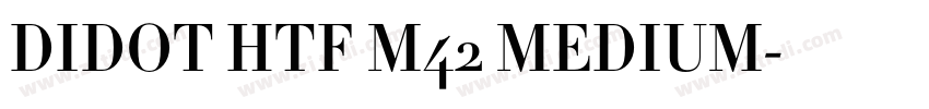 DIDOT HTF M42 MEDIUM字体转换